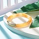 Imitation Gemstone Acrylic Curved Tube Beaded Stretch Bracelet(BJEW-JB07981-02)-2