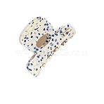 Cellulose Acetate(Resin) Claw Hair Clips, Hair Accessories for Women Girls, White, 57x36mm(PW-WG97DB5-03)