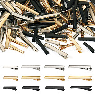 120Pcs 12 Style Iron Alligator Hair Clips Findings, Mixed Color, 64~57x8~11x8~10mm, 10pcs/style(PHAR-TA0001-08)