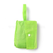 Portable Nylon Mesh Grocery Bags, for School Travel Daily Beach Bags Fits, Yellow Green, 78cm(ABAG-J001-A01)