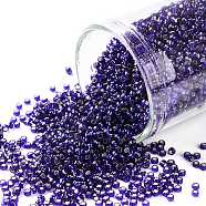 TOHO Round Seed Beads, Japanese Seed Beads, (28D) Dark Cobalt, 15/0, 1.5mm, Hole: 0.7mm, about 135000pcs/pound(SEED-TR15-0028D)