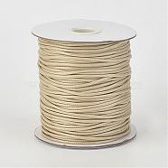 Eco-Friendly Korean Waxed Polyester Cord, BurlyWood, 1.5mm, about 169.51~174.98 Yards(155~160m)/Roll(YC-P002-1.5mm-1170)