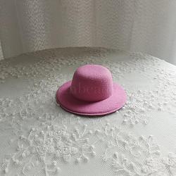 Mini Cloth Doll Hat Base, with Polyester Rope, for DIY Doll Makings Decorations Accessoriesries, Flamingo, 100x30mm(WG32479-01)