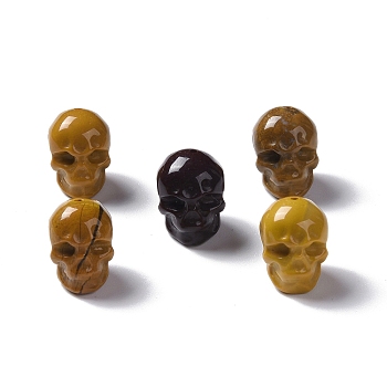 Natural Mookaite Beads, Skull, 13x10x11.5mm, Hole: 1mm