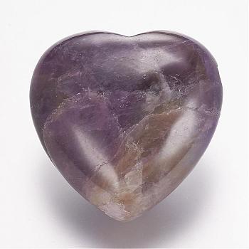 Natural Amethyst Agate Beads, Heart, 13x25x25mm, Hole: 2mm