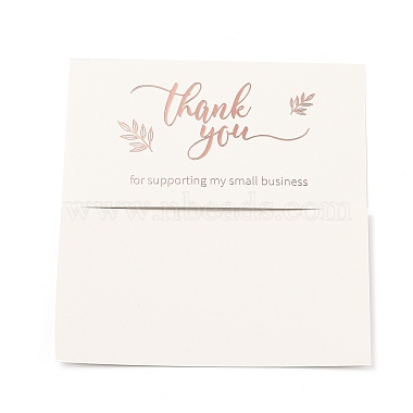 Thank You for Supporting My Small Business Card(X-DIY-L035-018H)-2