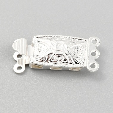 Silver Rectangle 304 Stainless Steel Box Clasps