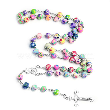 Rosary Bead Necklace(RELI-PW0001-028A)-3