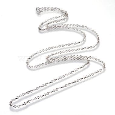 Fabrication de collier de chaînes de rolo de fer(MAK-R015-60cm-P)-2