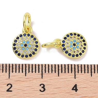 Real 18K Gold Plated Brass Micro Pave Cubic Zirconia Pendants(KK-L209-039G-09)-3