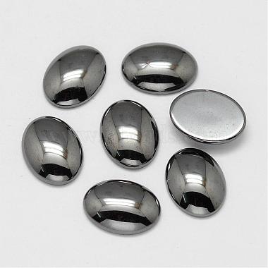 40mm Oval Non-magnetic Hematite Cabochons
