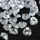 10PCS Clear Grade A Heart Cubic Zirconia Pointed Back Cabochons(X-ZIRC-M005-6mm-007)-1