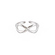304 Stainless Steel Open Infinity Hollow Cuff Ring for Women(RJEW-S405-198P)-1