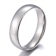 304 Stainless Steel Flat Plain Band Rings(STAS-I160-A-P)-1