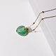 Natural Fluorite Perfume Bottle Pendant Necklace with Brass Chains(BOTT-PW0001-057A-04)-1