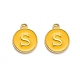 Golden Plated Alloy Enamel Charms(X-ENAM-Q437-13S)-1
