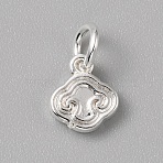Brass Charms, with Jump Ring, Silver, Cloud, 10x8x2mm, Hole: 4mm(FIND-WH0159-63S-04)