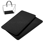 Rectangle Felt Bag Bottom, for Knitting Bag, Women Bags Handmade DIY Accessories, Black, 28x15.4x0.7cm(DIY-WH0622-044B-04)