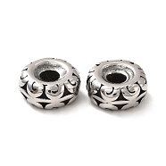 316 Stainless Steel Beads, Rondelle, Antique Silver, 9.5x4mm, Hole: 3mm(STAS-A060-23AS)