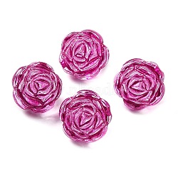 Transparent Acrylic Beads, Flower, Camellia, 16x16.5x14.5mm, Hole: 2mm, about: 285pcs/500g(OACR-Z005-35)