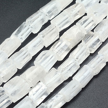 Natural Quartz Crystal Beads Strands, Cuboid, 15~16x10~16mm, Hole: 2mm, about 26pcs/strand, 15.7 inch(40cm)