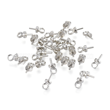 Latón taza perla clavija fianzas pin colgantes(KK01)-3