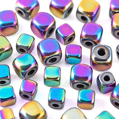 4 Strands 2 Sizes Electroplate Non-magnetic Synthetic Hematite Beads Strands(G-LS0001-70)-4