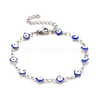 Blue 304 Stainless Steel Bracelets