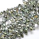 Faceted Teardrop Full Rainbow Plated Electroplate Glass Beads Strands(EGLA-J131-FR12)-1