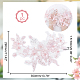 3 accessoires d'ornement de broderie en polyester organgza à fleurs d(DIY-WH0297-20C)-2