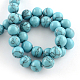 Synthetical Turquoise Gemstone Round Bead Strands(TURQ-R035-5mm-03)-2