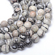Brins de perle en pierre de soie noire naturelle(X-G-R345-6mm-20)-1
