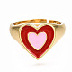 Adjustable Brass Enamel Finger Rings(RJEW-N035-023-NF)-2