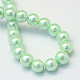 Baking Painted Pearlized Glass Pearl Round Bead Strands(HY-Q003-6mm-04)-3