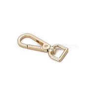 Alloy Swivel Clasps, Swivel Snap Hook, Light Gold, 56x20mm(PW-WG55023-01)