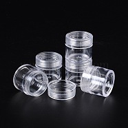 Plastic Bead Containers, Column, Clear, 37.5x32mm, Capacity: 20ml(X-CON-D005B-01-37.5x20)