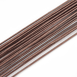 Iron Wire,Floral Wire,for Florist Flower Arrangement,Bouquet Stem Warpping and DIY Craft,Coconut Brown,18 Gauge,1mm,about 1-5/8 inch(40cm)/strand, about 100strand/bag(X-MW-S002-03B-1.0mm)
