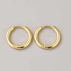 Stainless Steel Huggie Hoop Earrings, Golden, 10 Gauge, 17x2.5mm(EJEW-WH0014-87C-G)
