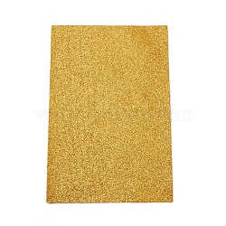 Sparkle PU Leather Fabric, Self-adhesive Fabric, for Shoes Bag Sewing Patchwork DIY Craft Appliques, Gold, 30x20x0.1cm(AJEW-WH0149A-24)