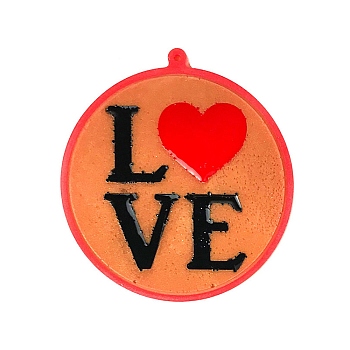 Valentine's Day Silicone Pendant Molds, Resin Casting Molds, for Keychain Clasps Craft Making, Heart Pattern, 89x83x5mm, Hole: 2.5mm, Inner Diameter: 80x87mm