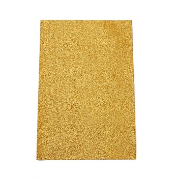 Sparkle PU Leather Fabric, Self-adhesive Fabric, for Shoes Bag Sewing Patchwork DIY Craft Appliques, Gold, 30x20x0.1cm