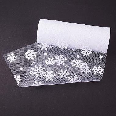 Snowflake Deco Mesh Ribbons(OCOR-P010-G01)-2