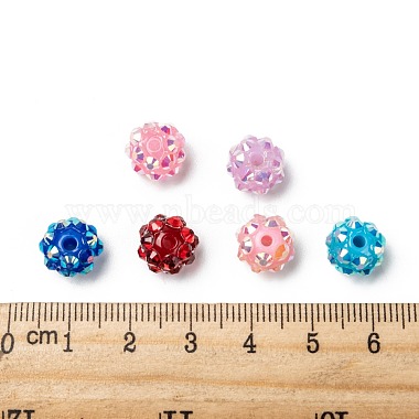 Chunky Resin Rhinestone Beads(X-RESI-M019-10mm-M)-3