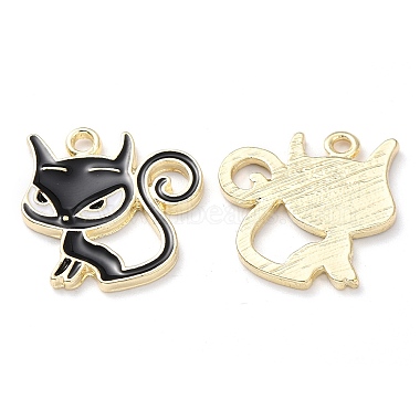 Alloy Enamel Kitten Pendants(X-PALLOY-T056-71A)-3