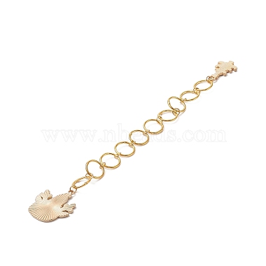 Brass Round Ring Knitting Row Counter Chains(HJEW-JM00886)-3