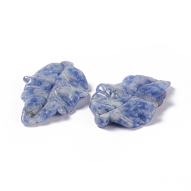 Pendentifs en jaspe tache bleue naturelle(G-I336-01-35)-2