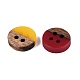 Opaque Resin & Walnut Wood Buttons(RESI-N053-36)-4