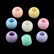 Opaque Acrylic European Beads, Large Hole Round Beads, Mixed Color, 8mm, Hole: 4mm, about 2690pcs/500g(OPDL-S014-03)
