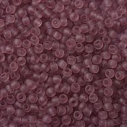 TOHO Round Seed Beads, Japanese Seed Beads, (6F) Transparent Frost Light Amethyst, 11/0, 2.2mm, Hole: 0.8mm, about 50000pcs/pound(SEED-TR11-0006F)