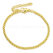 Rack Plating Brass Bracelets, Cadmium Free & Lead Free, Long-Lasting Plated, Real 18K Gold Plated, 6-1/4 inch(16cm)(BJEW-B106-03G)